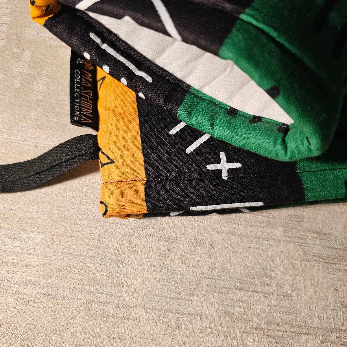 Set of 2 Oven Gloves | 100% African Print Fabric-4
