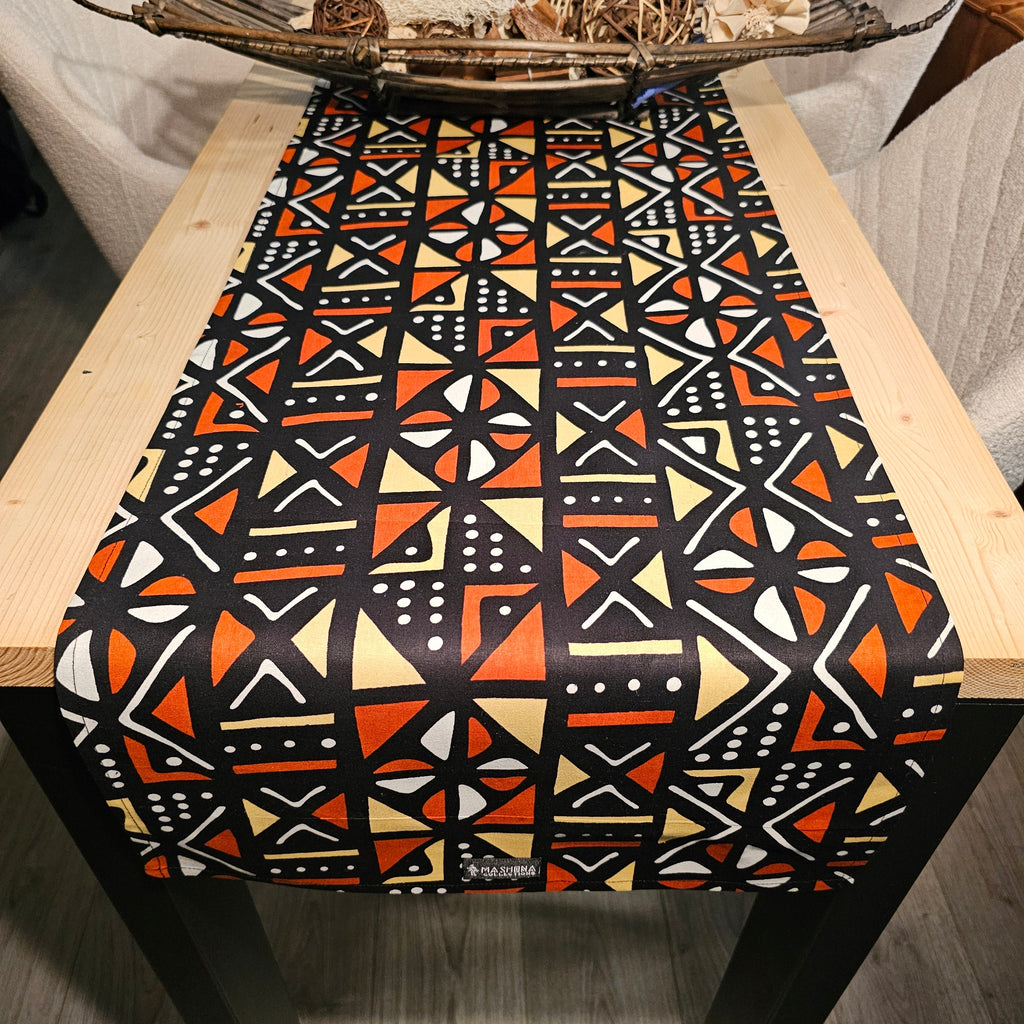 Table Runner 160x35cm | 180x35 | 200x35cm | 100% Cotton African Print Fabric-0