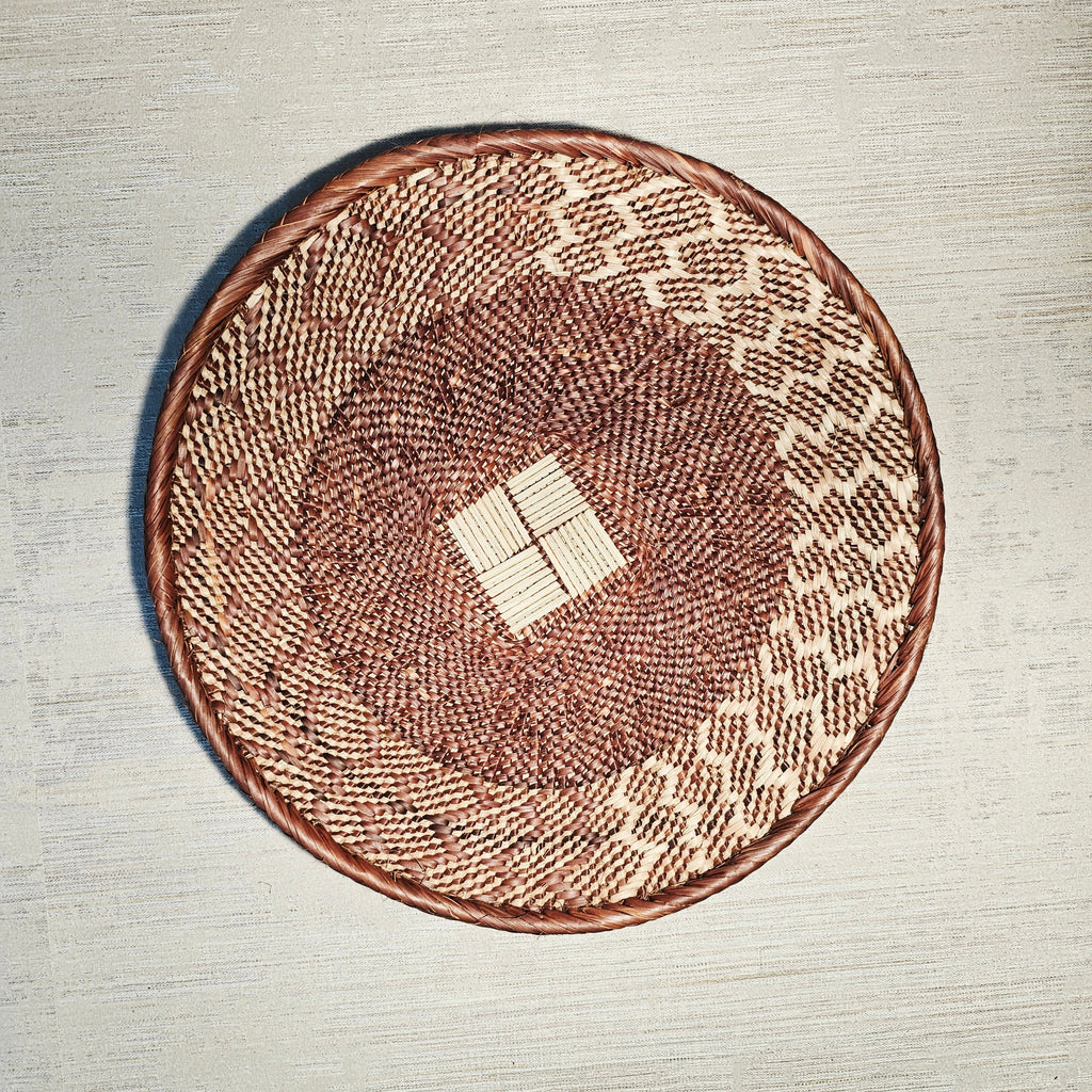 Set of 3 Handmade African Wall Baskets | Zimbabwe Baskets | Boho Wall Decor | 3B-1