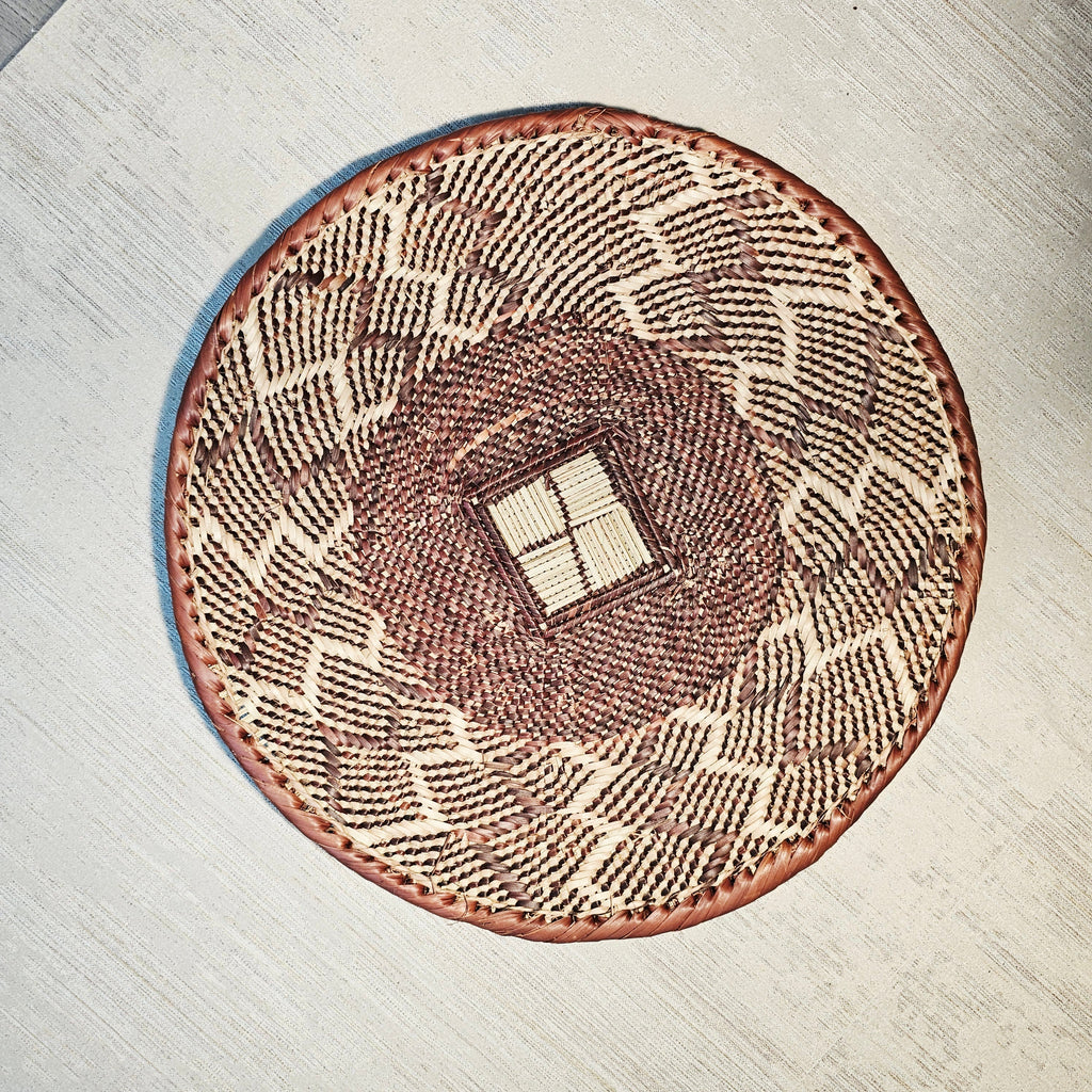 Set of 3 Handmade African Wall Baskets | Zimbabwe Baskets | Boho Wall Decor | 3B-2