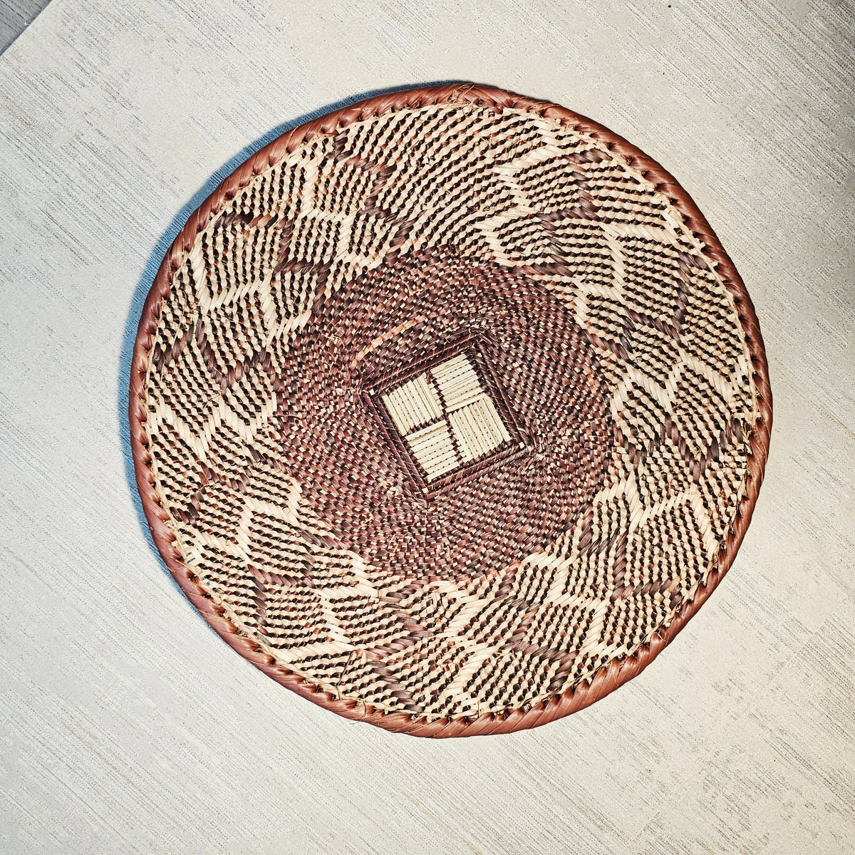 Set of 3 Handmade African Wall Baskets | Zimbabwe Baskets | Boho Wall Decor | 3B-2
