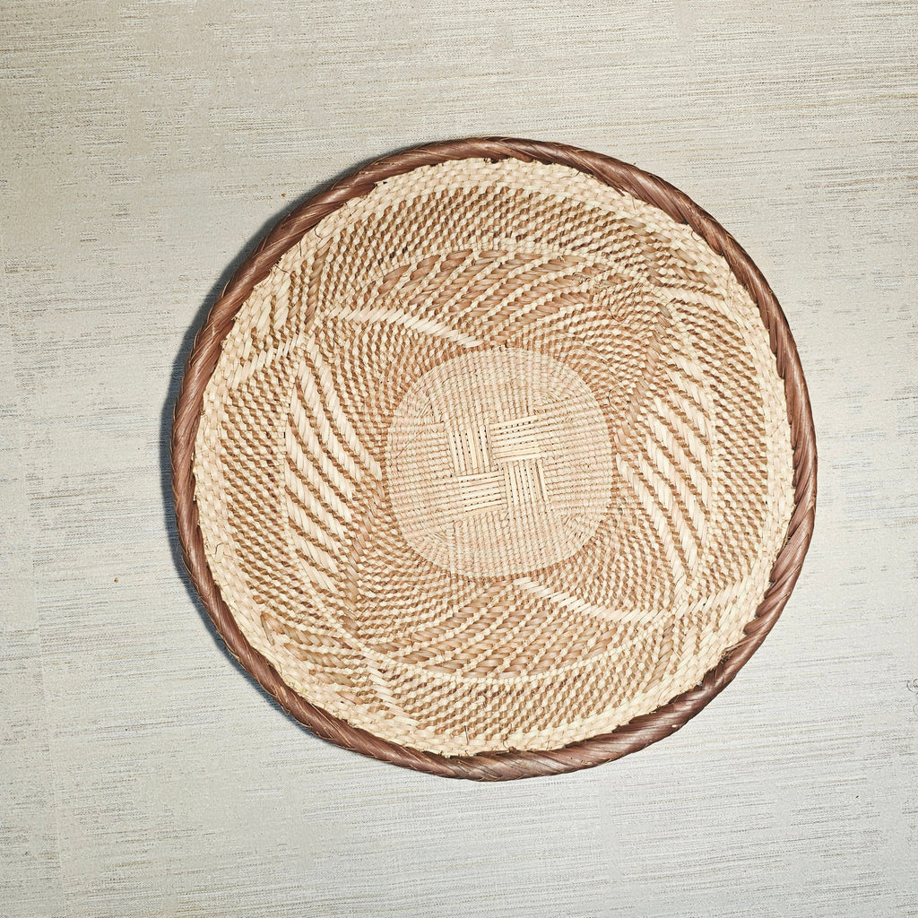 Set of 3 Handmade African Wall Baskets | Zimbabwe Baskets | Boho Wall Decor | 3A-2