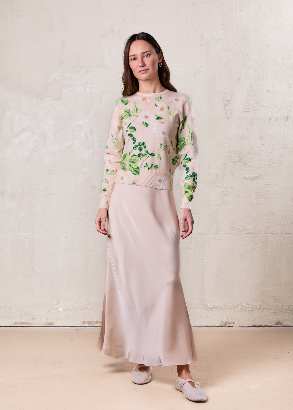Printed Sweater-Spring Flower-3