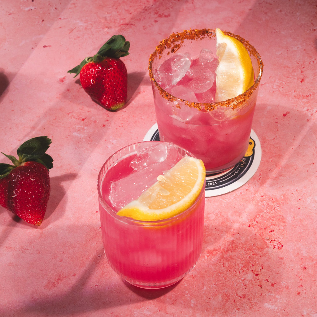 750ml bottle of Strawberry Lemon Drop cocktail mixer for premium home bar and beverage creations. — view 5