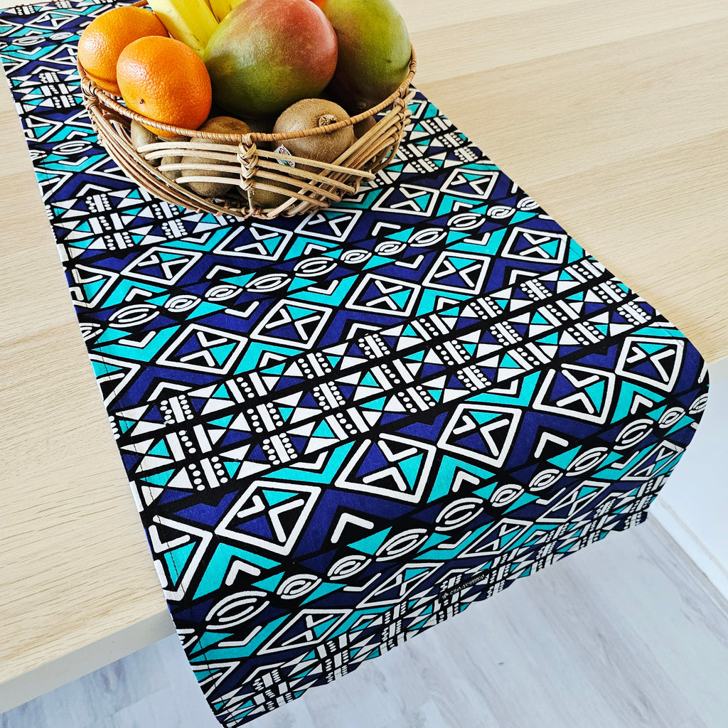 Table Runner 160x35cm | 180x35 | 200x35cm | 100% Cotton African Print Fabric-1