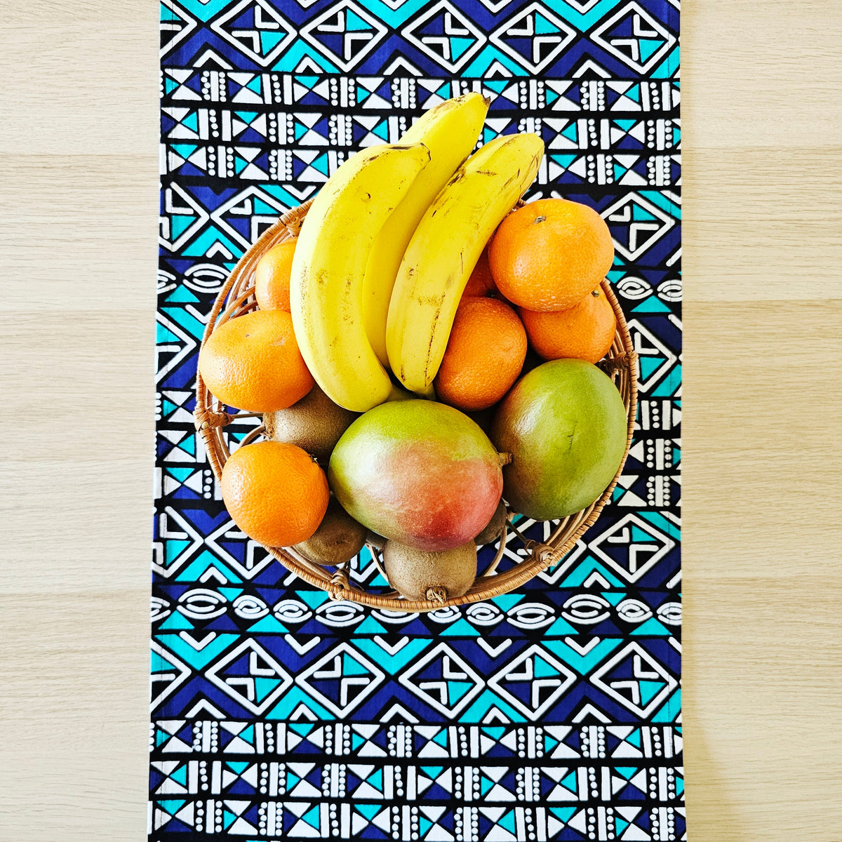 Table Runner 160x35cm | 180x35 | 200x35cm | 100% Cotton African Print Fabric-2