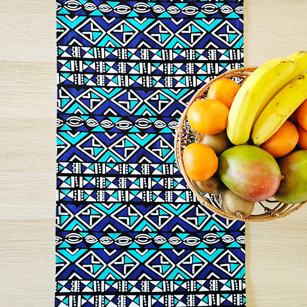 Table Runner 160x35cm | 180x35 | 200x35cm | 100% Cotton African Print Fabric-3