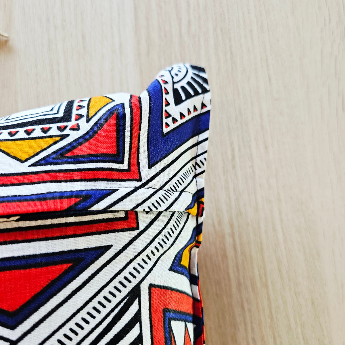 Set of 2 | 4 Cushion Covers |40x40cm | 100% Cotton Wax Ankara Fabric-3