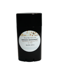 Mens organic deodorant stick fragrance free formula for sensitive skin in oval barrel packaging
