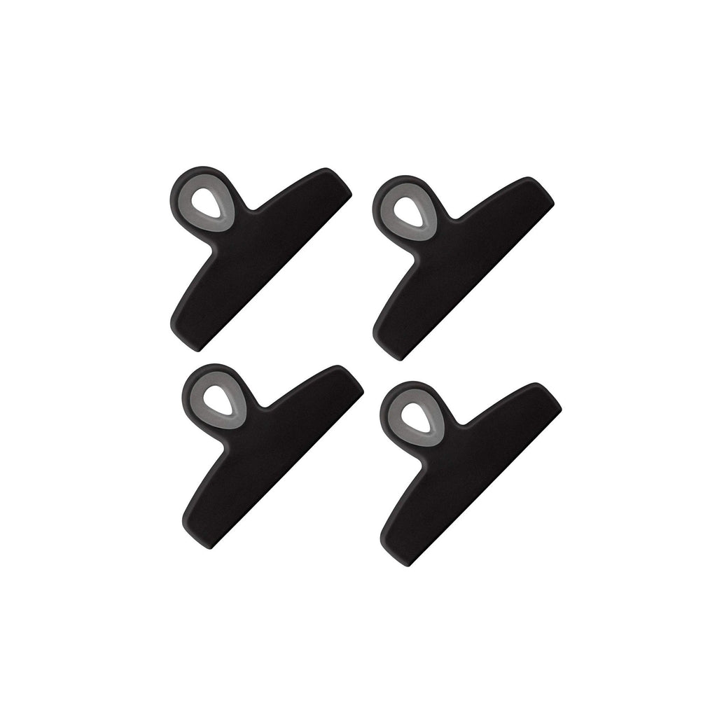 4-Piece Bag Clip Set, Black-2