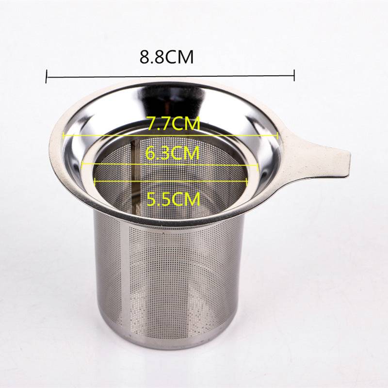 Stainless steel fine mesh tea infuser basket for brewing loose leaf tea — view 4