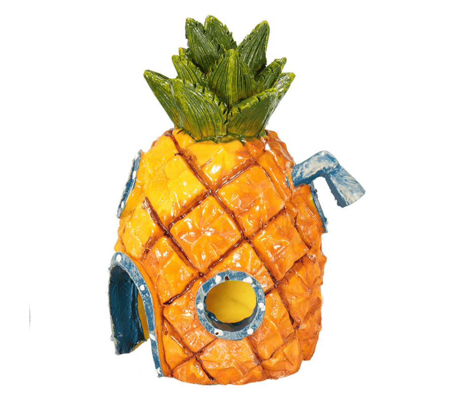 SpongeBob pineapple aquarium house fish tank decoration made of brightly colored non-toxic resin. — view 2