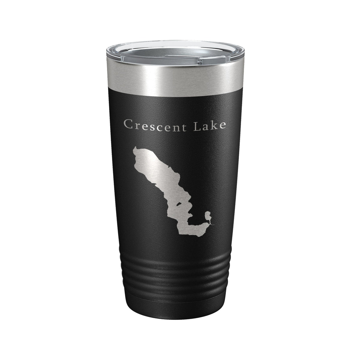 Crescent Lake Map Tumbler Travel Mug Insulated Laser Engraved Coffee Cup Florida 20 oz-0