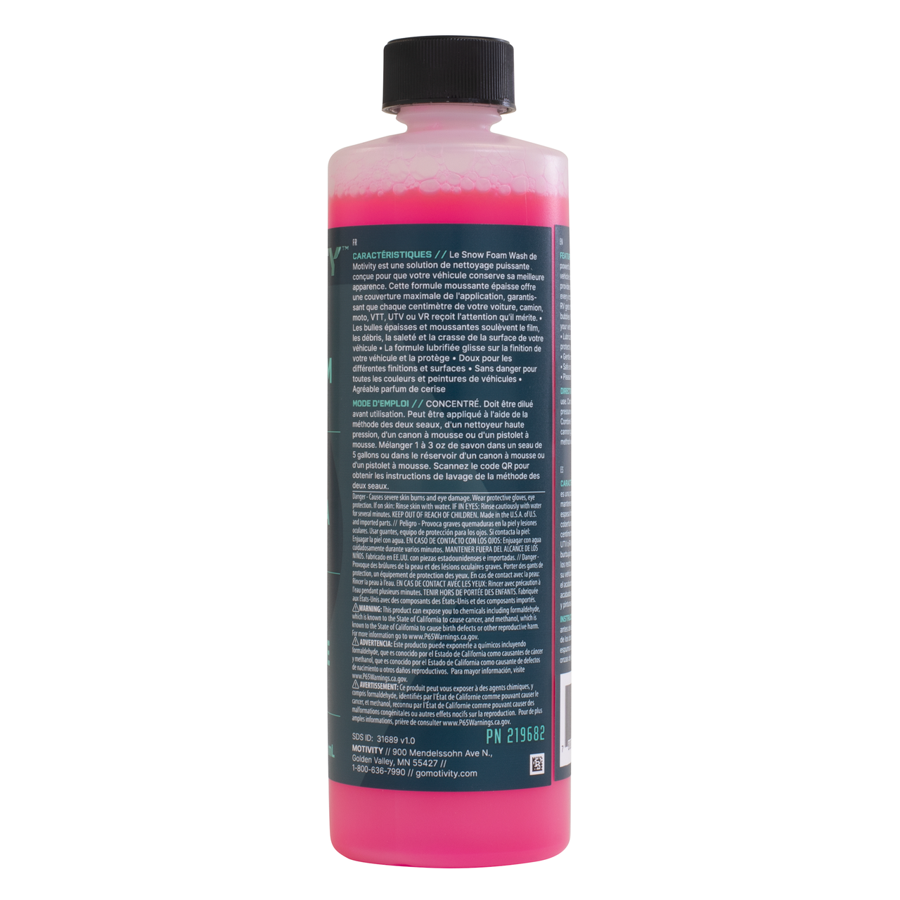 Snow foam concentrated car wash soap duo in two 16 fluid ounce plastic detailing bottles — view 2