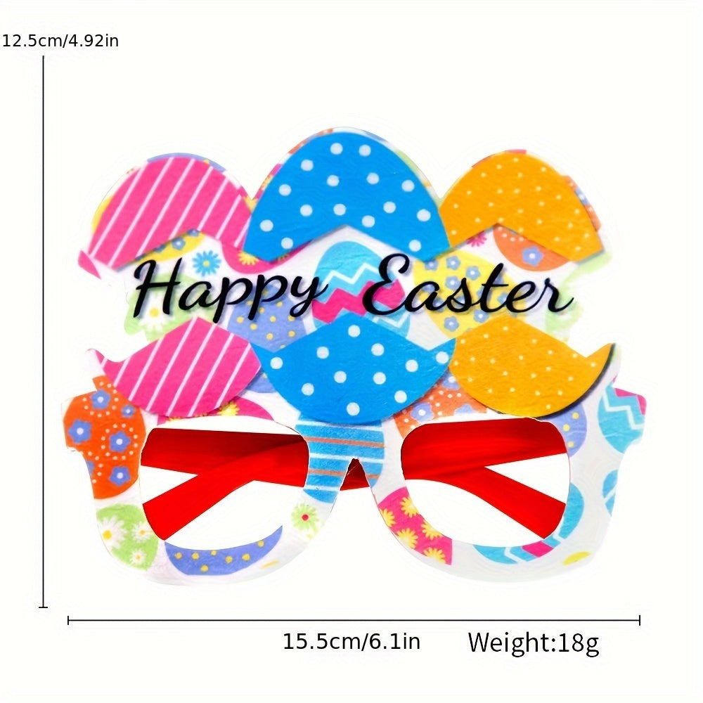 Easter party eyeglasses set in assorted colors featuring plastic rabbit, egg, and chick novelty frames — view 4