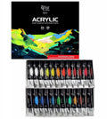 Rosa Gallery 24 color acrylic paint set in tubes for professional canvas painting