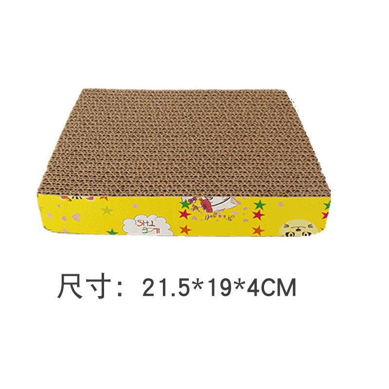 Kitty Claws corrugated cat scratcher toy with natural wood frame for indoor feline playtime — view 4