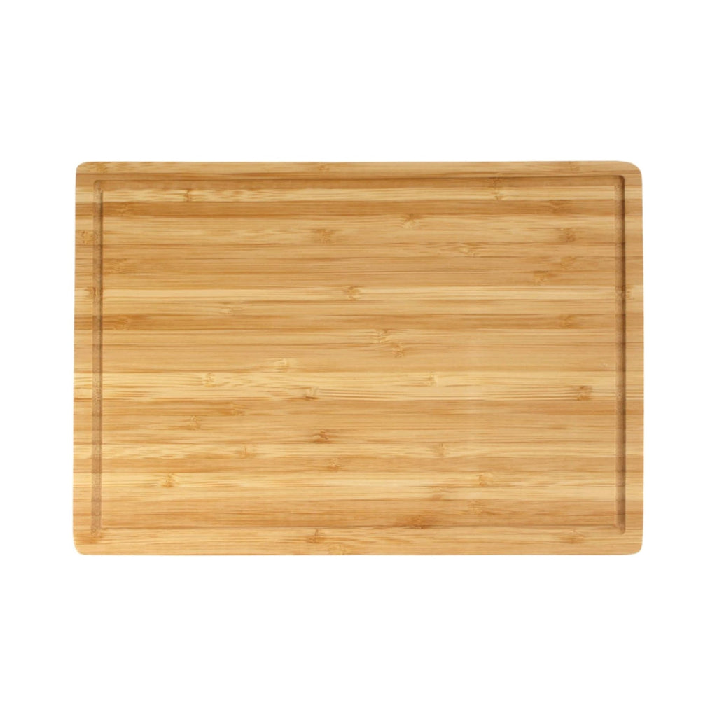 Three piece natural bamboo and acacia wood cutting board set in large medium and compact sizes — view 2