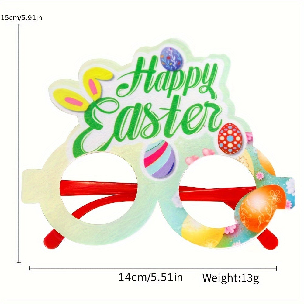 Easter party eyeglasses set in assorted colors featuring plastic rabbit, egg, and chick novelty frames — view 3