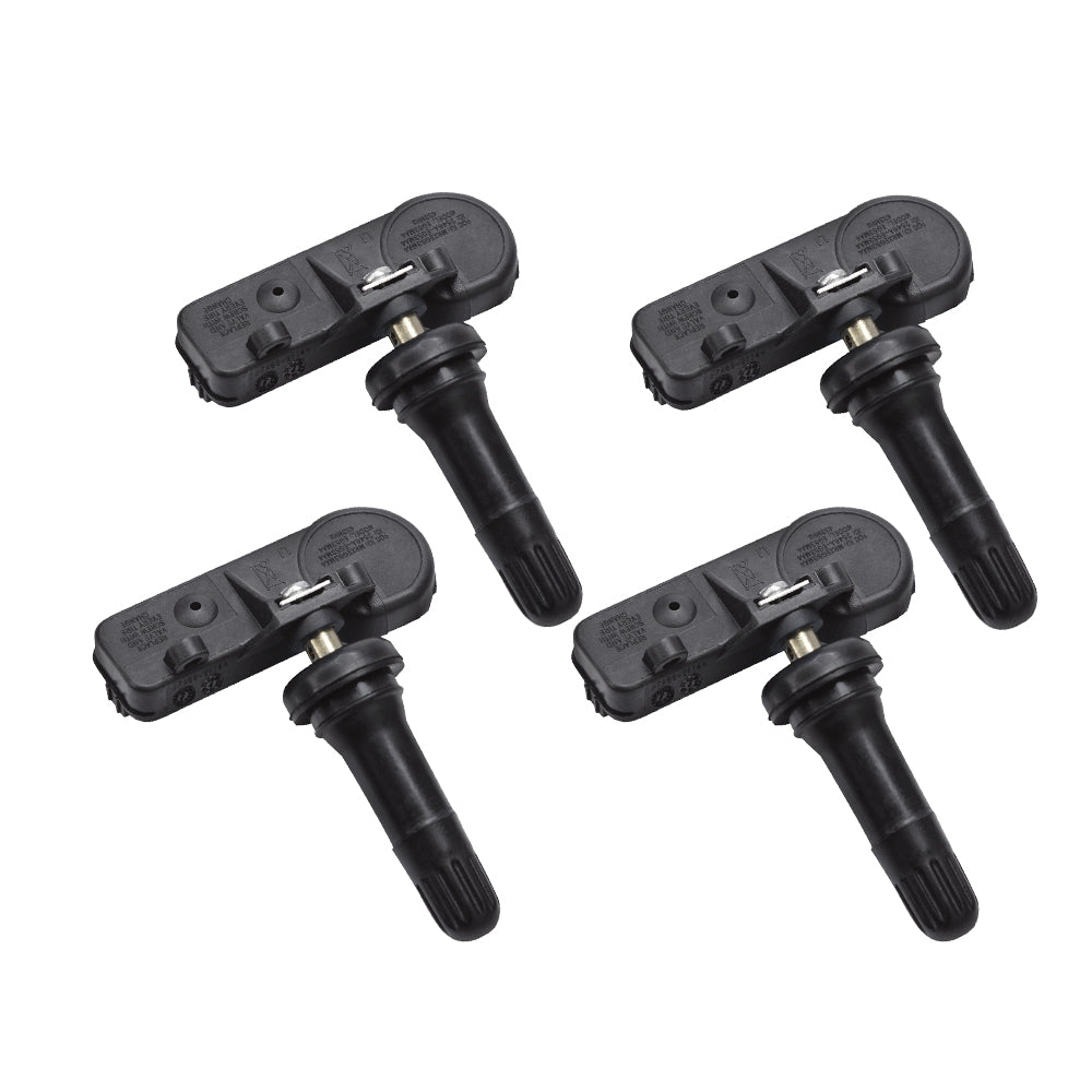 Four pack tire pressure sensors for Jeep vehicles, direct replacement black automotive monitoring components — view 5