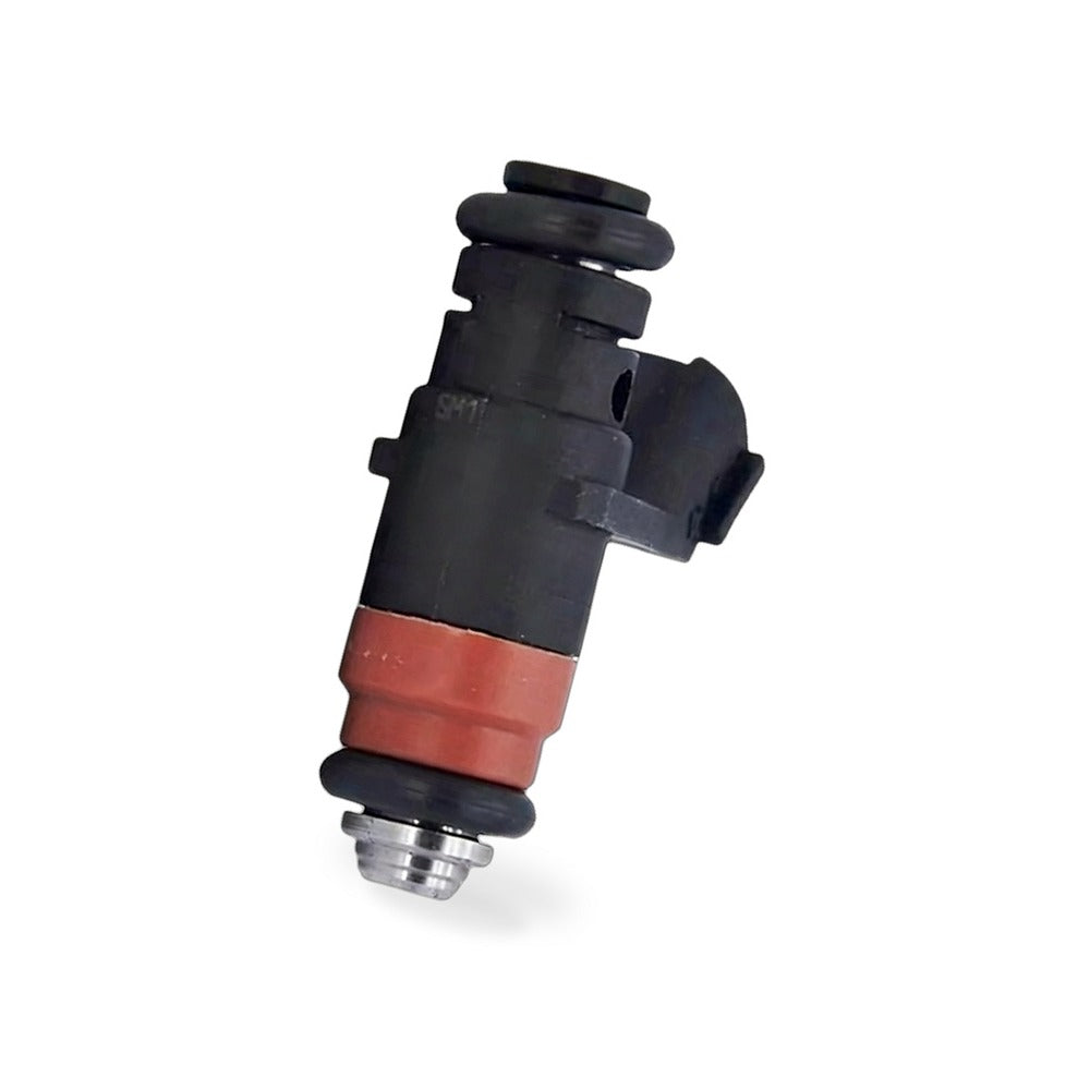 Automotive fuel injector replacement part in metal and plastic for precise engine compartment fuel delivery — view 2