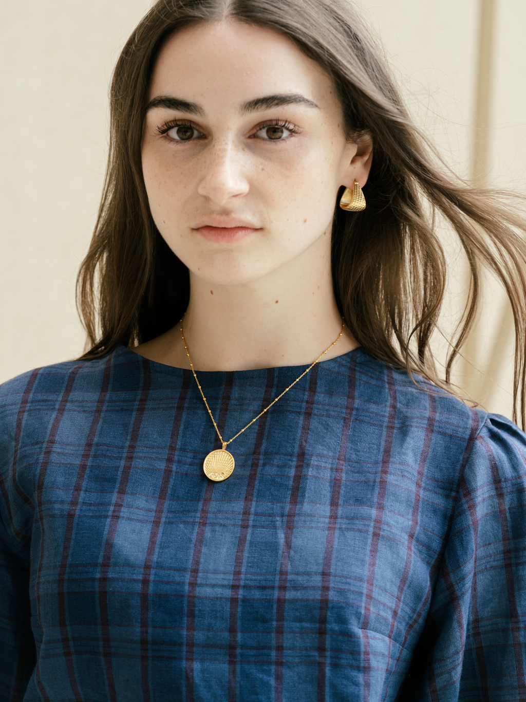 Gold Vermeil hoop earrings – Angela | No More Nobody-1