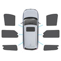 Six piece black magnetic car window shades for LDV G10 front rear and triangular windows