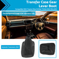 Black PU transfer case gear lever boot replacement part for Toyota Hilux automatic transmission interior