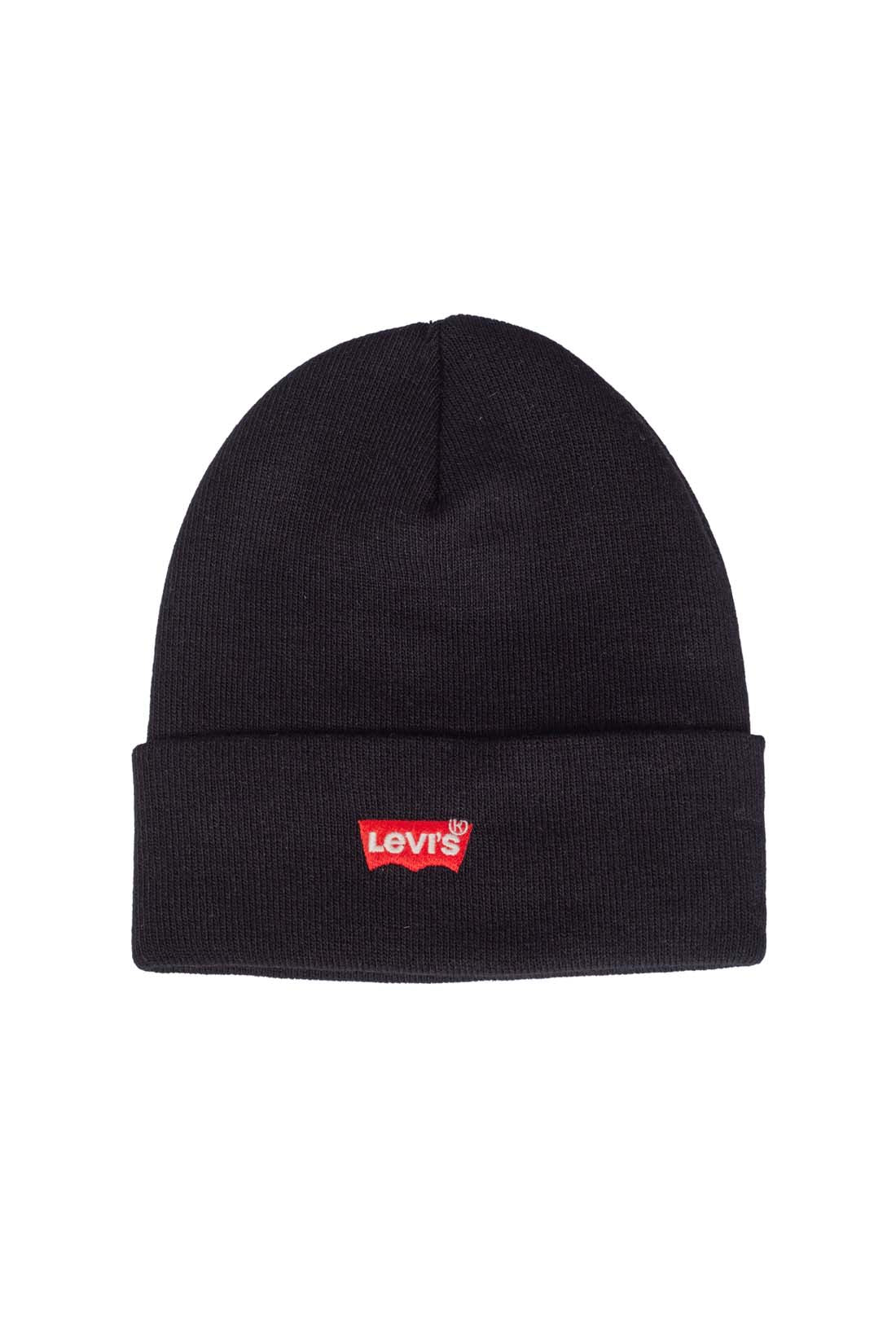 LEVI'S - Men's beanie with small Batwing logo  - Size One size