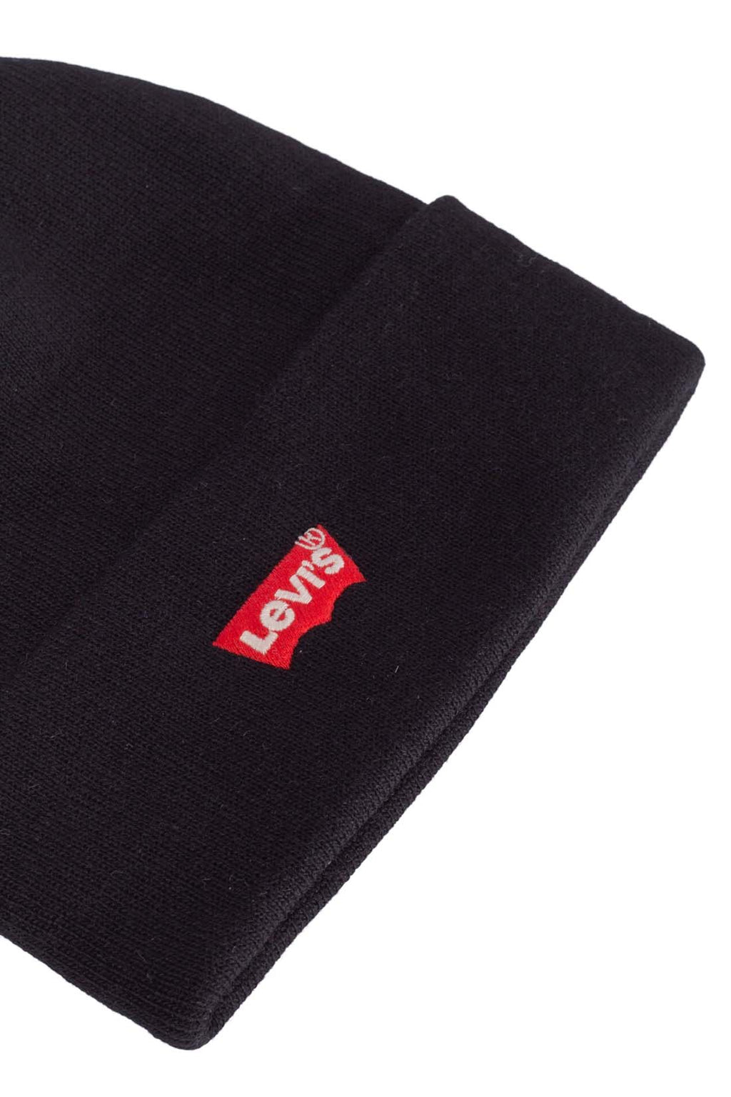 LEVI'S - Men's beanie with small Batwing logo  - Size One size