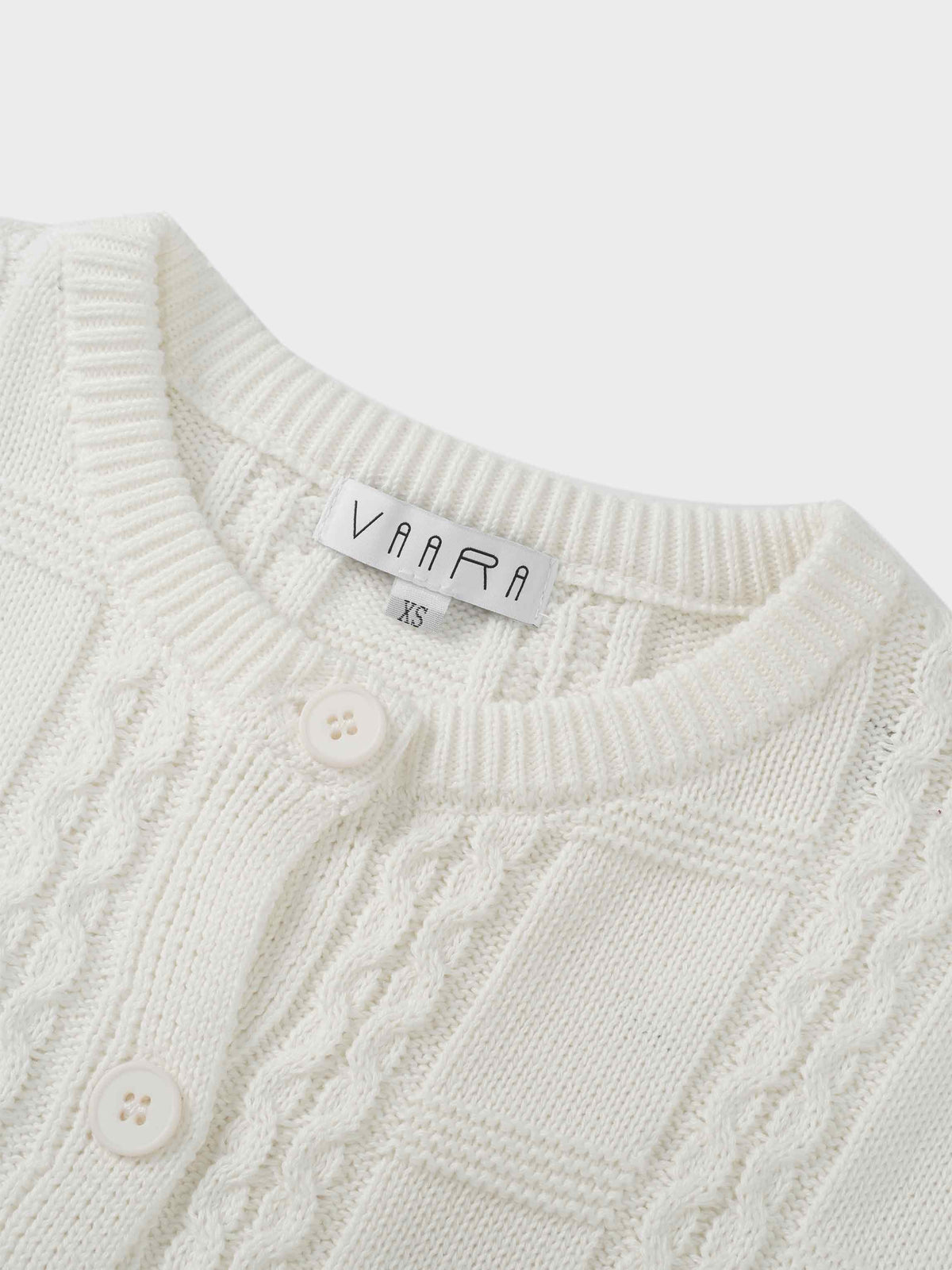 Cable Design Cardigan-Ivory-2