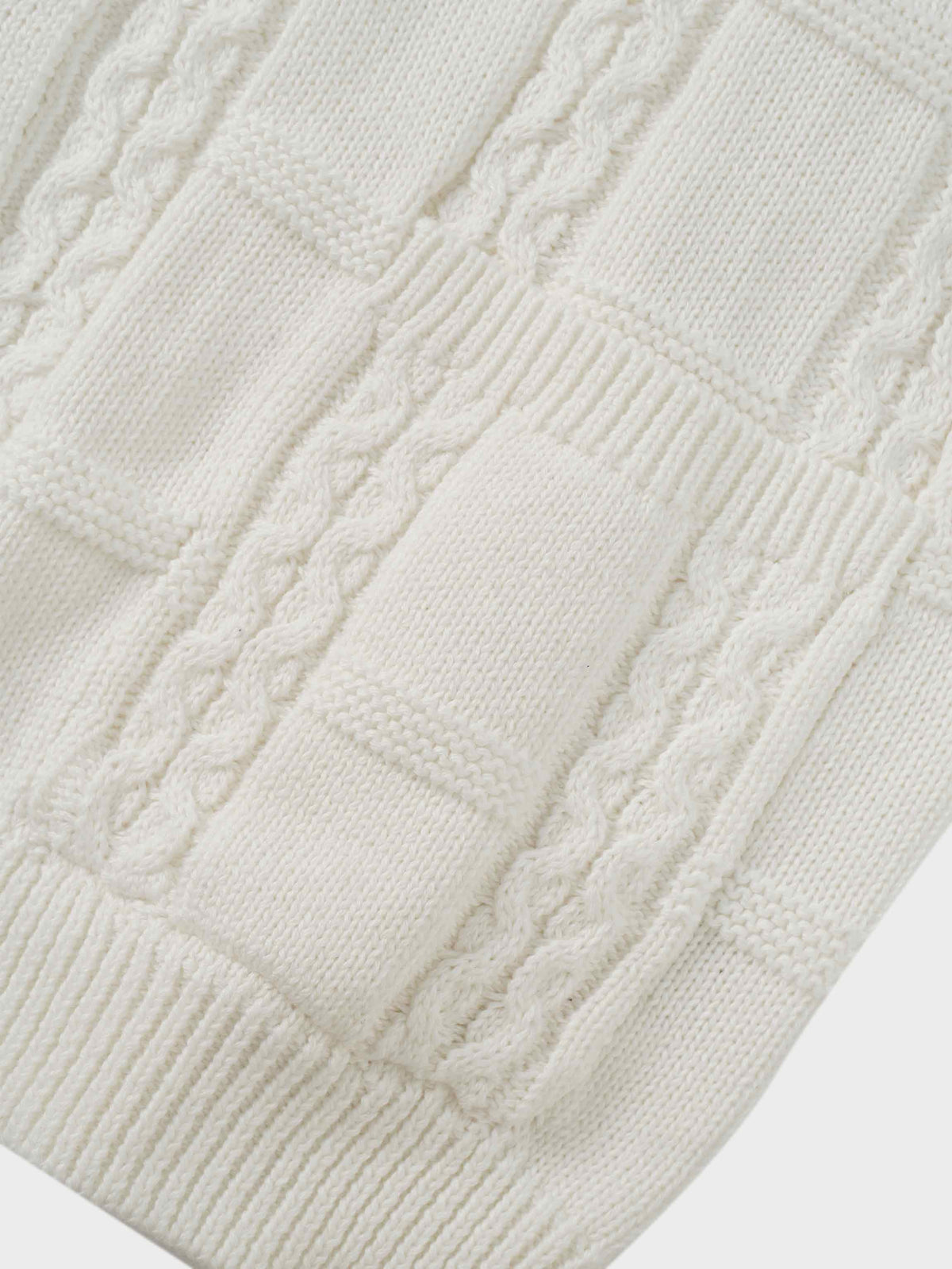 Cable Design Cardigan-Ivory-4