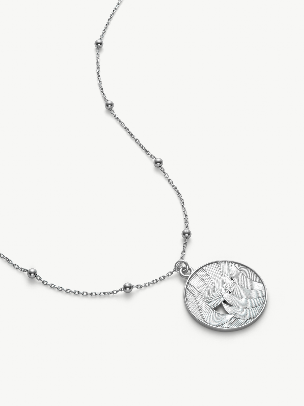 Sterling Silver Medallion Necklace – Day | No More Nobody-0
