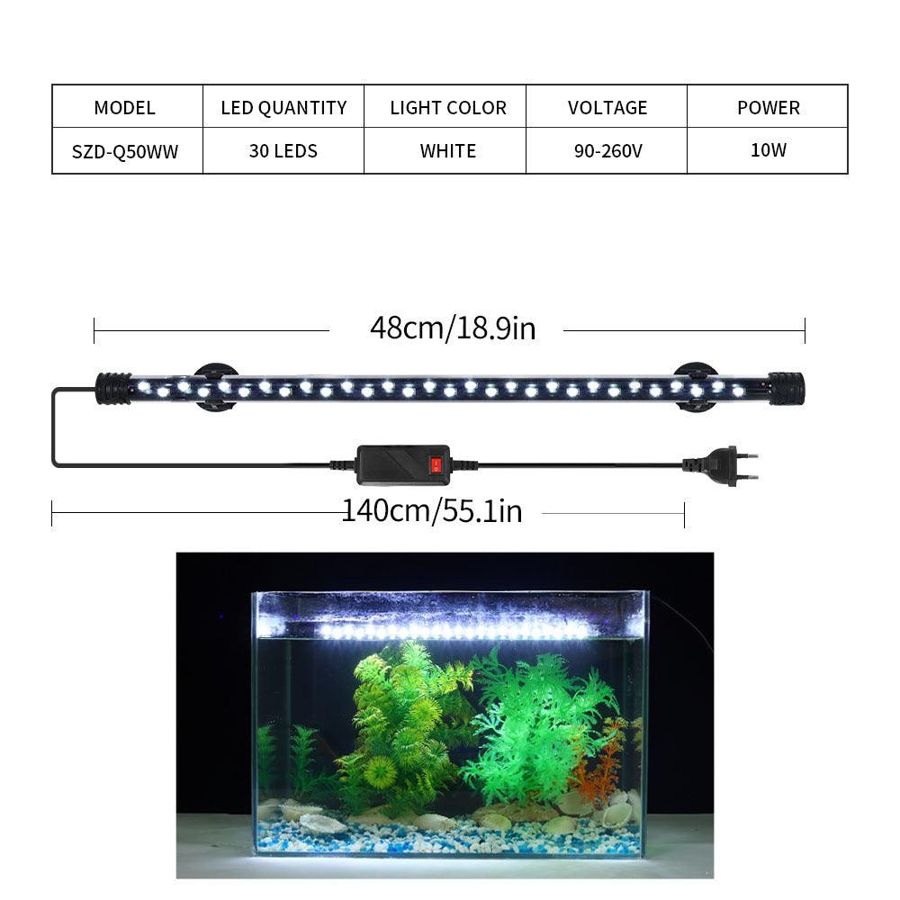 High-brightness LED fish tank light illuminating an aquarium with vibrant colors and adjustable modern lighting — view 4