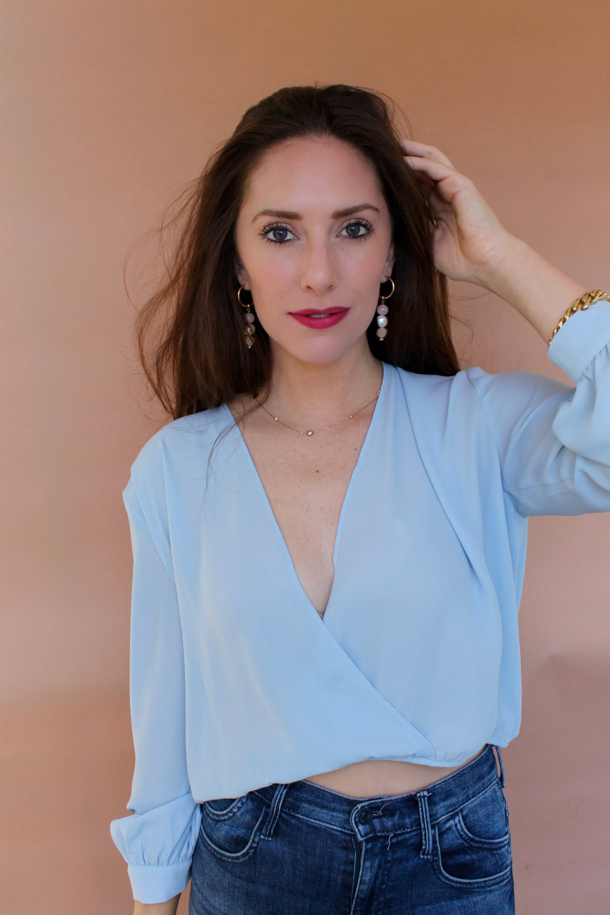 Chunky Stone Drop Earrings-4