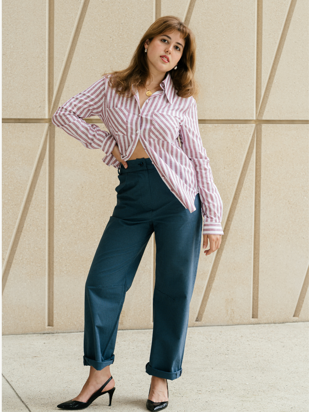 Statement collar Shirt in Linen – René | No More Nobody-1