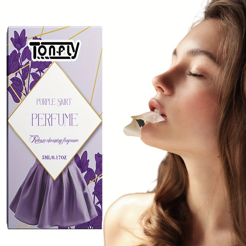 Purple Skirt Floral Perfume travel size bottle of liquid lavender fragrance for sensitive skin — view 3