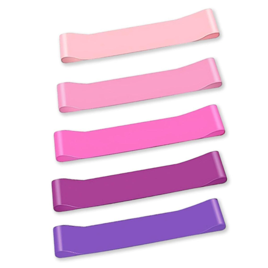 Colorful natural latex resistance band loops for yoga, Pilates, and strength training. — view 2