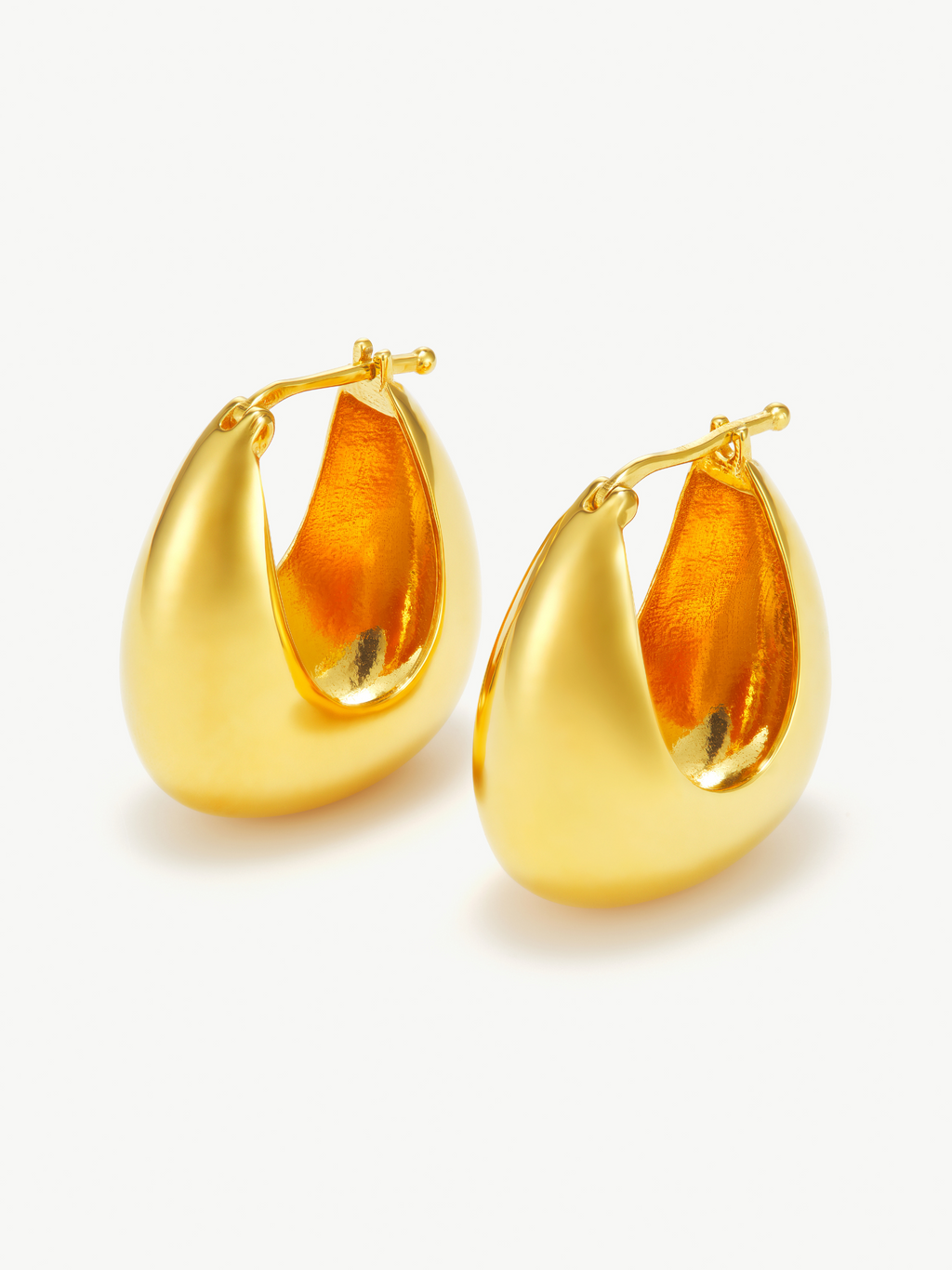 Gold Vermeil Hoop Earrings – Jude | No More Nobody-0