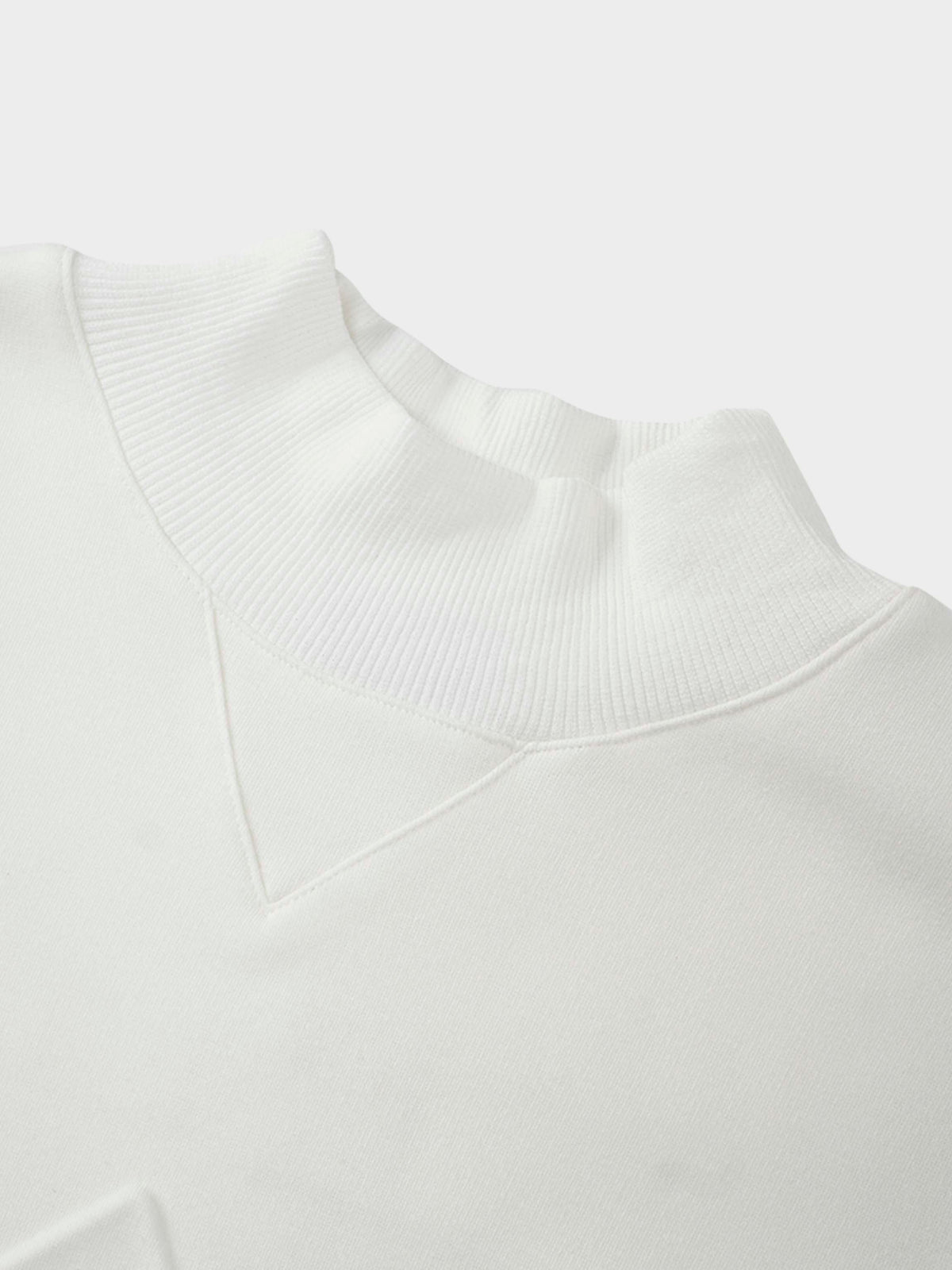 Embossed Crown Sweatshirt-Ivory-1