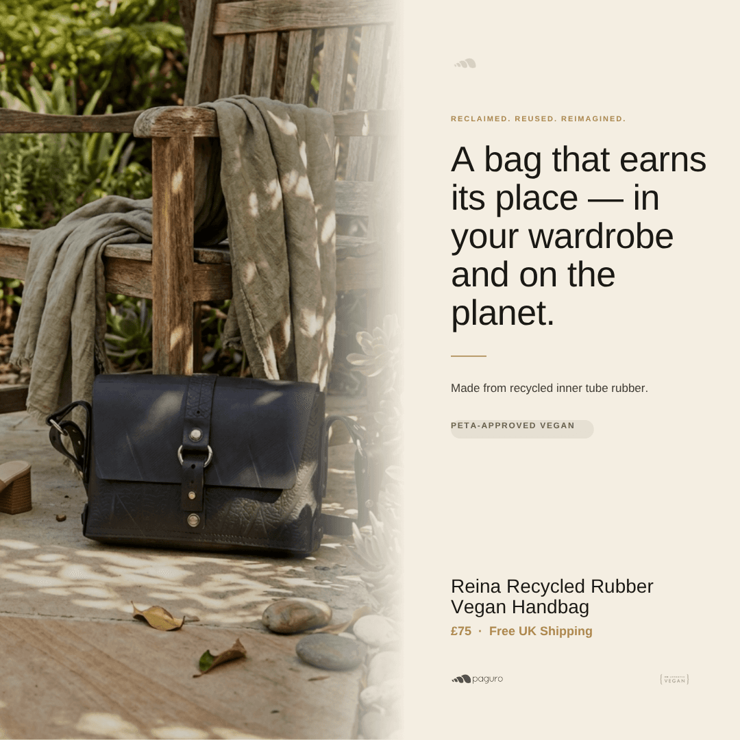 Reina Recycled Rubber Vegan Handbag-2