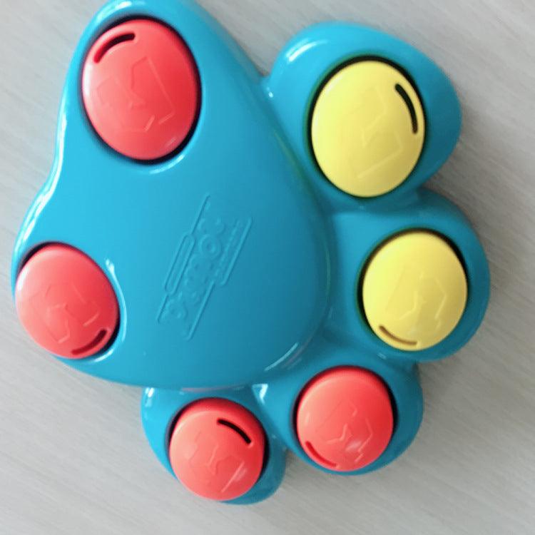 SmartPaws interactive dog food puzzle toy with transparent plastic treat dispenser for slow feeding — view 2