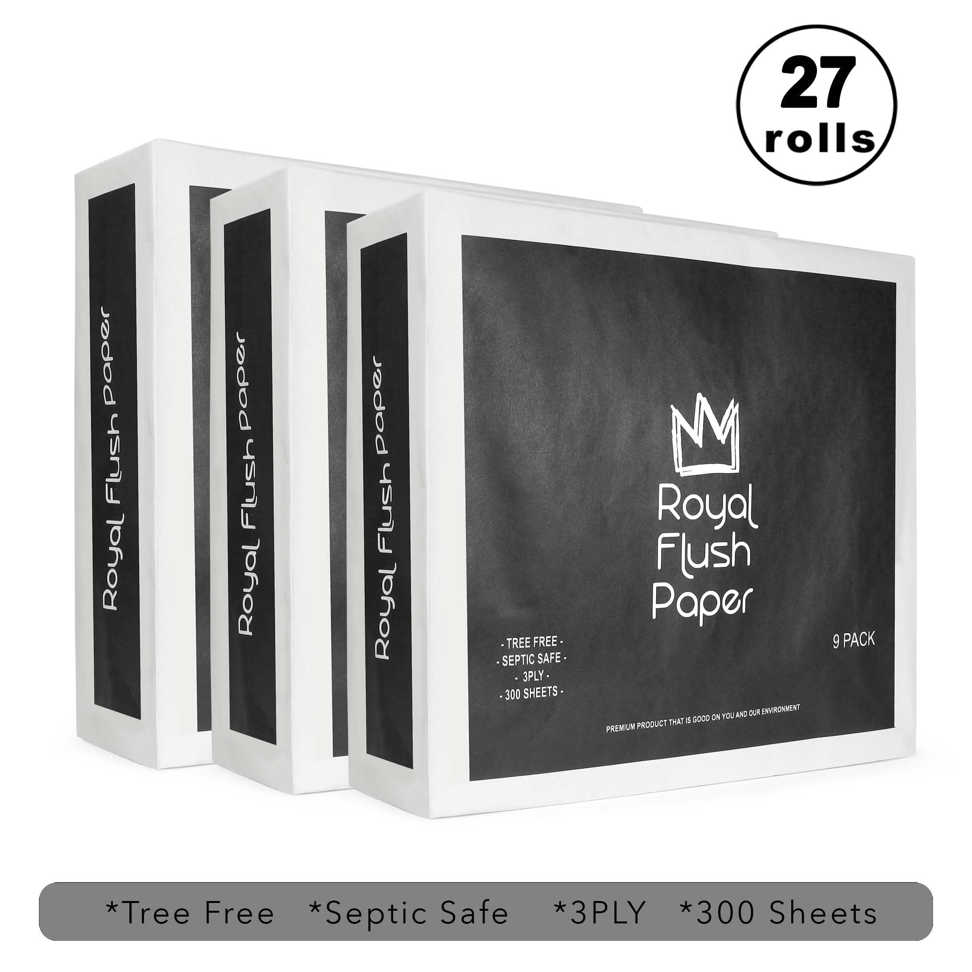 Premium bamboo toilet paper rolls wrapped in sustainable plastic-free packaging for eco-friendly bathrooms — view 2