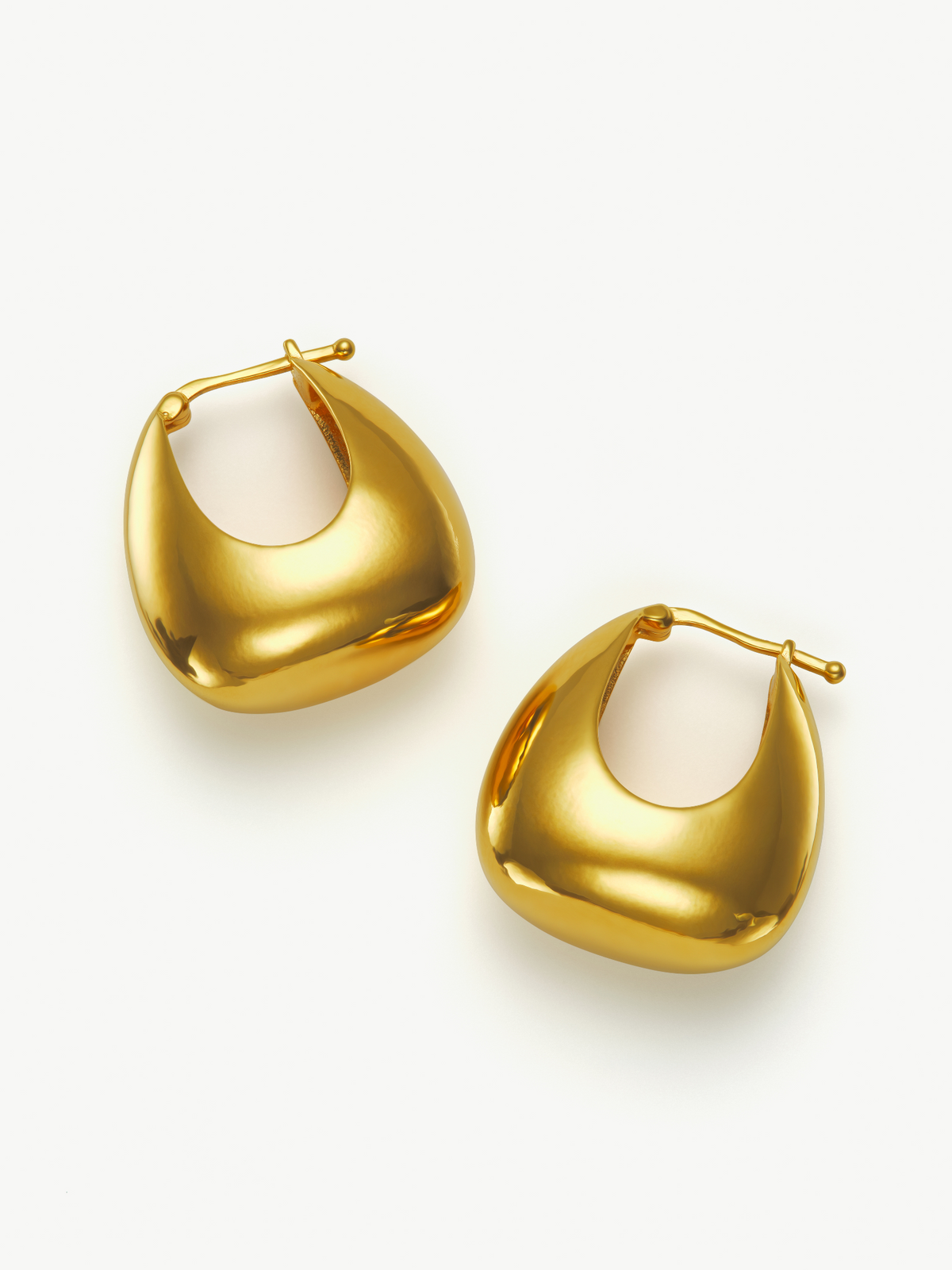 Gold Vermeil Hoop Earrings – Jude | No More Nobody-3