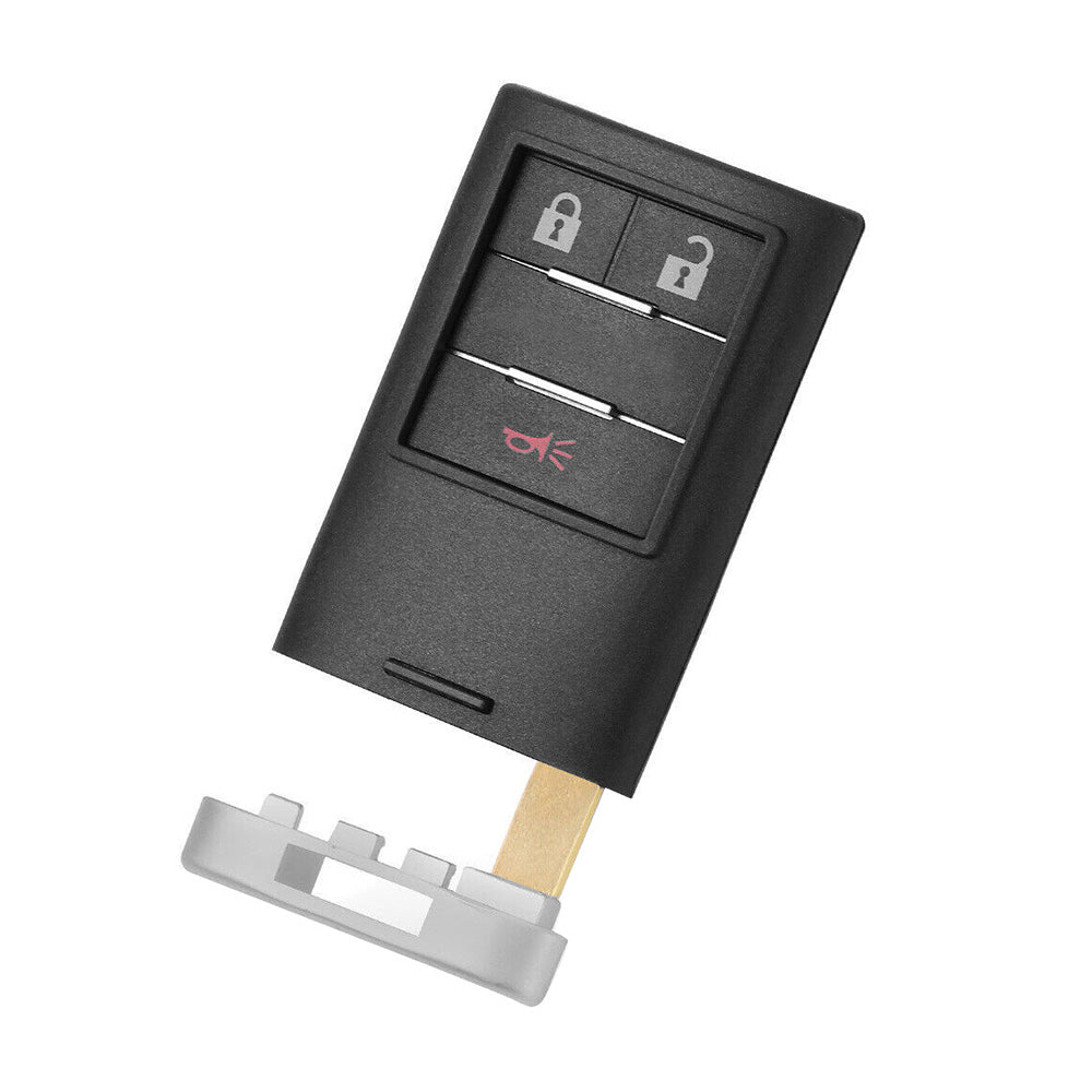 Three button smart remote car key shell case for Holden Captiva with uncut metal blade