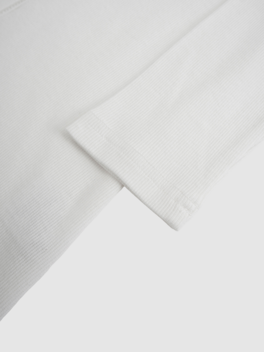 Ribbed Button Down Shirt-White-4