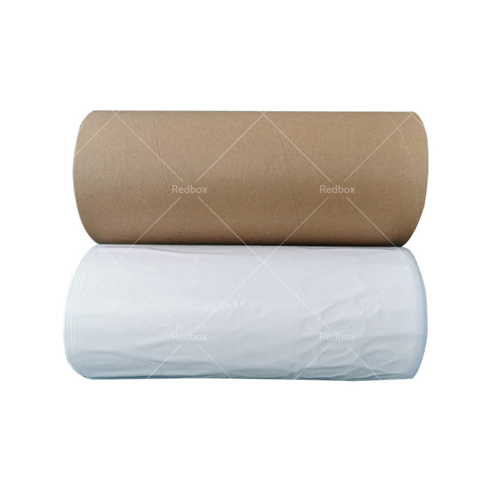 White 100m PE plastic nappy bin refill film roll with cardboard tube for baby nursery — view 5