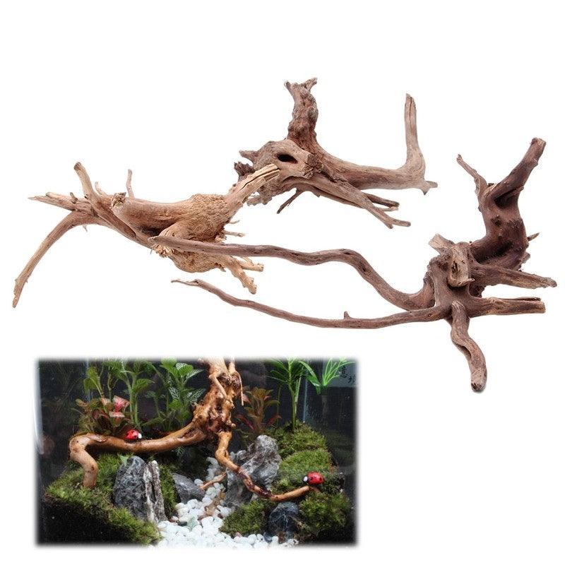 Rustic driftwood aquarium decor crafted from natural sunken tree roots for stunning underwater tank landscapes. — view 4