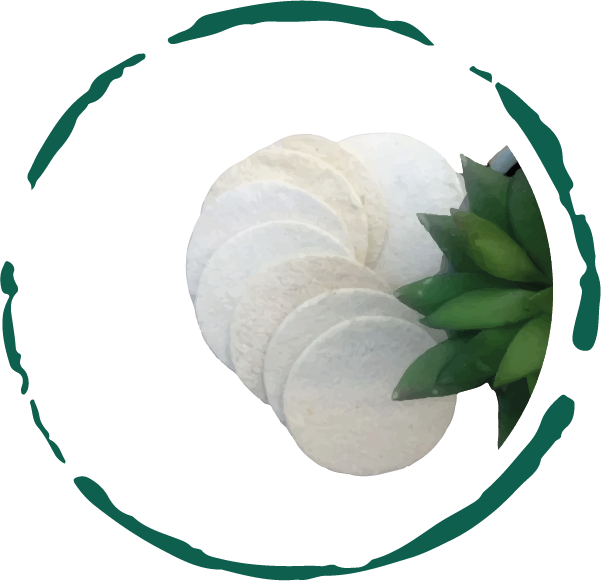 Natural Loofah Pads 5-pcs-0