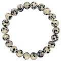 Dalmatian Jasper Beaded Crystal Bracelet-0